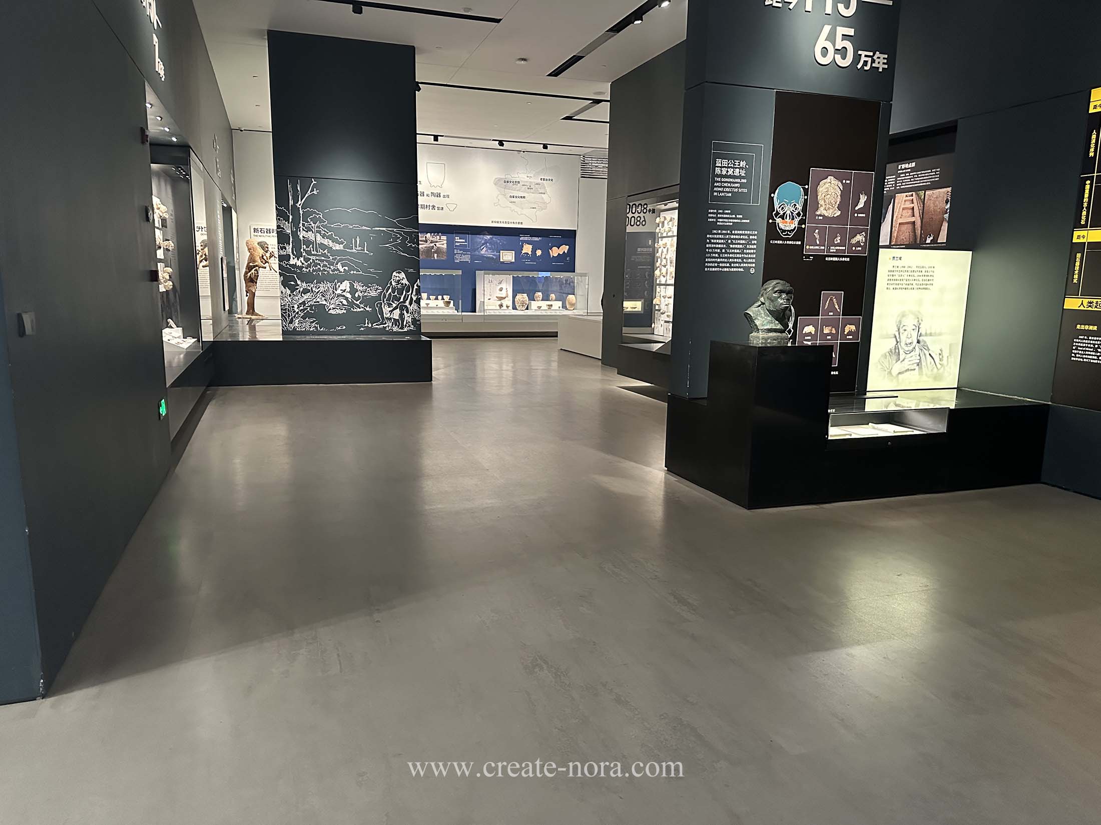 the photo of nora rubber flooring in shanxi archaeology Museum 1
